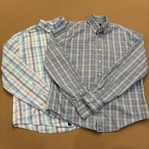 Boys Untuckit Button Down Shirts x2 Size 14